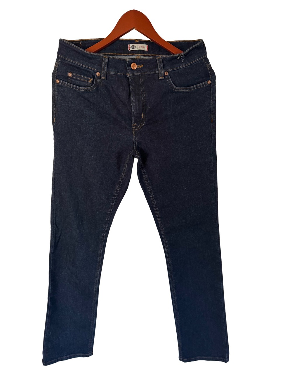 Dickie’s Size 6 Dark Indigo Straight Jeans